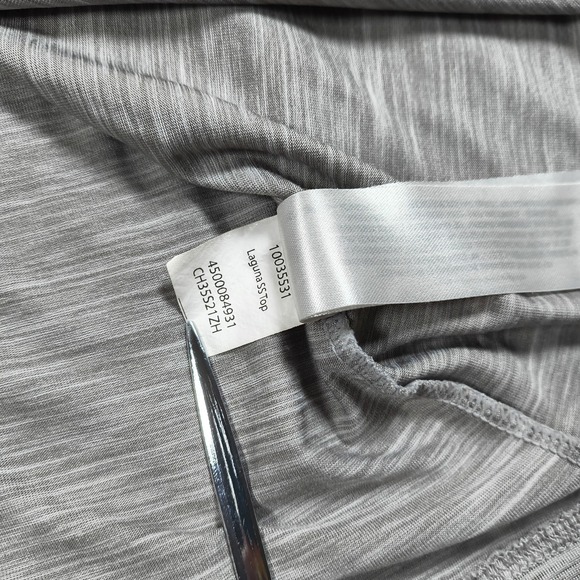 Ariat Laguna Shirt Womens Medium Gray Tek V Neck Short Sleeve Performance - Picture 7 of 9